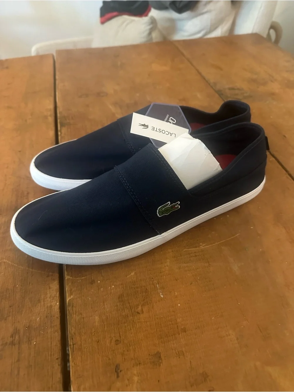 Lacoste navy slip
